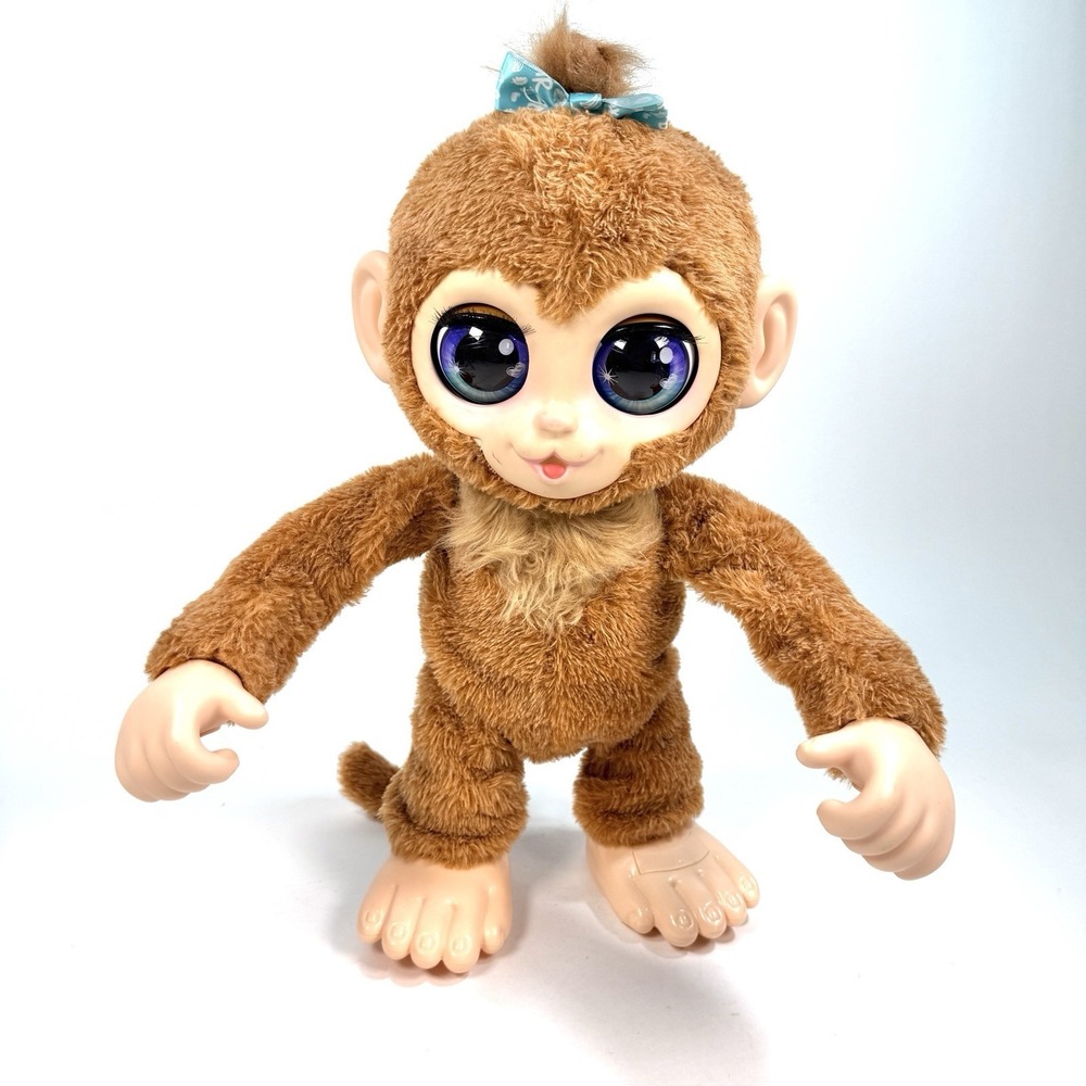 FurReal Peanut The Playful Monkey 15" Interactive Plush Hasbro‎ Tested Works